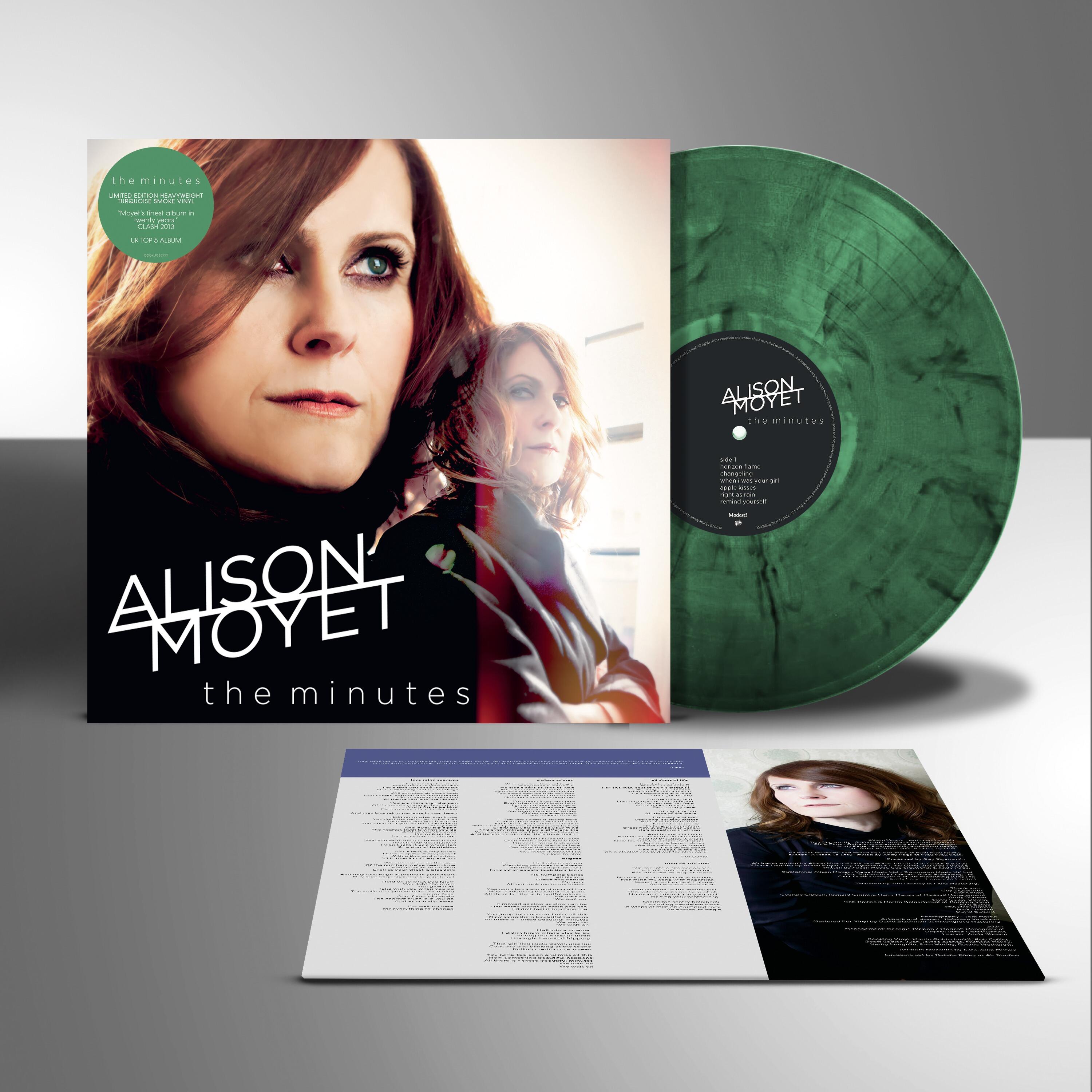 **PRE-ORDER** ALISON MOYET - The Minutes - Turquoise Smoke Marble Vinyl LP