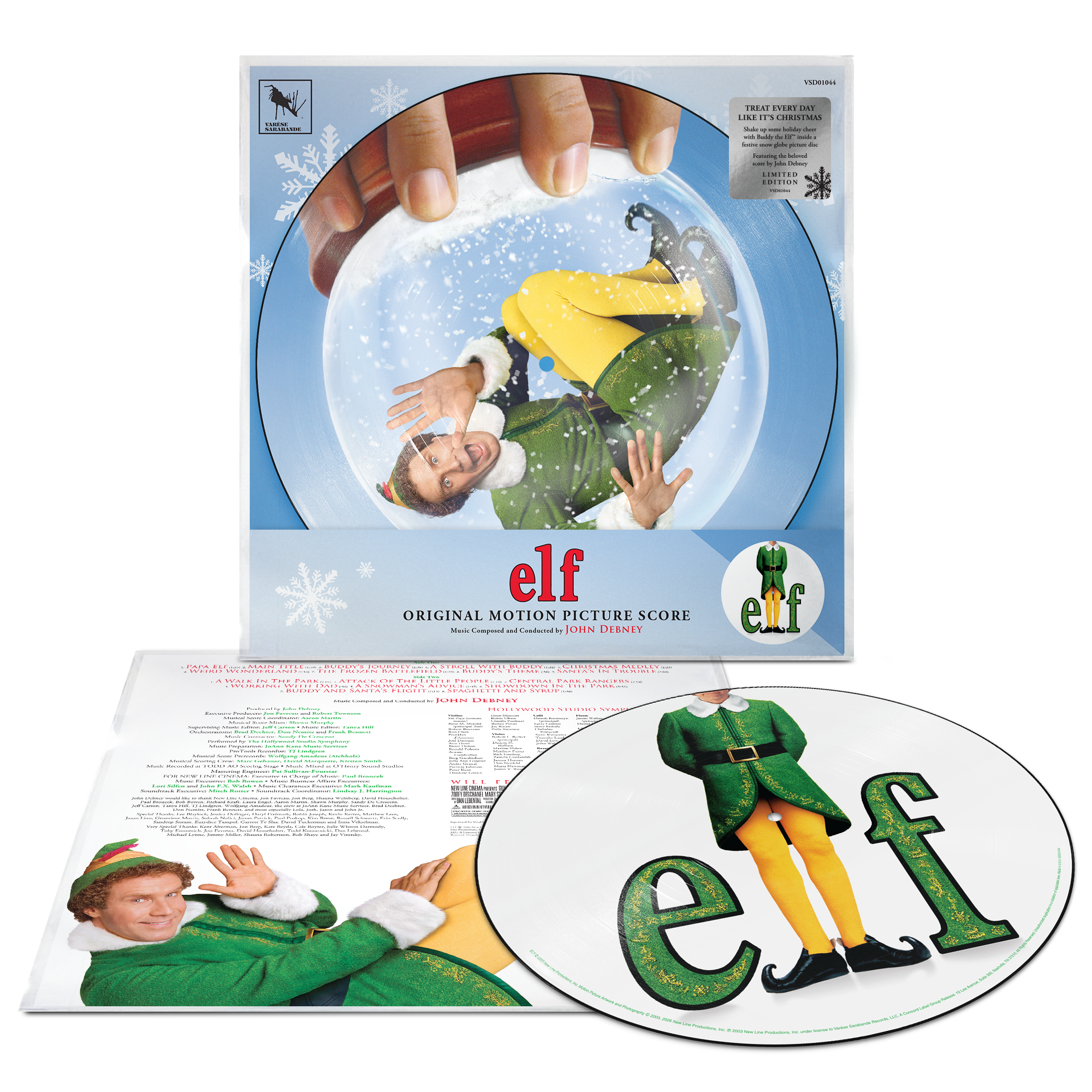 **PRE-ORDER** ELF - Original Motion Picture Score - Limited Edition Picture Disc Vinyl LP