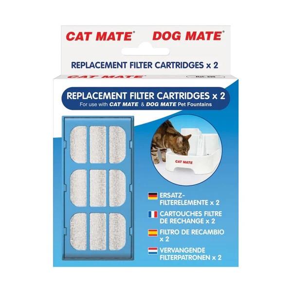 Cat Mate Replacement Water Fountain Filters - 2 Pack