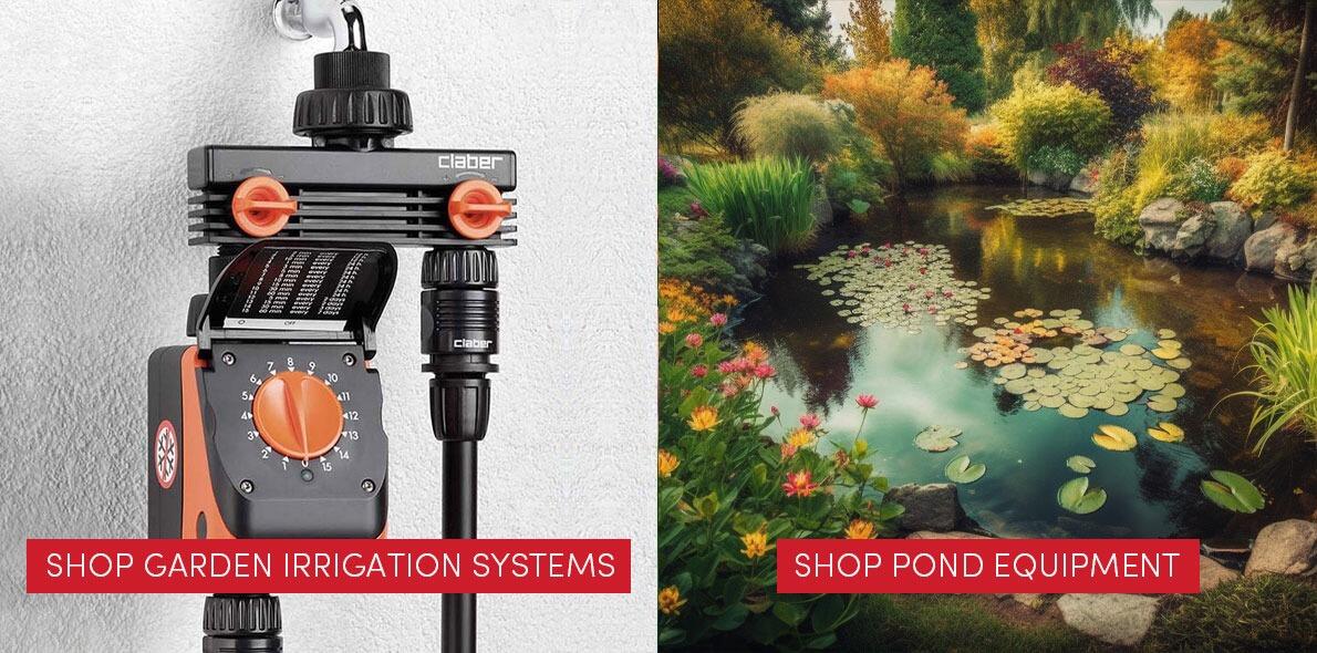 <h2 style="color: white;padding: 10px;background-color: rgba(0,0,0,.5);">Garden Irrigation & Ponds Made Easy</h2><p style="color: white; padding: 10px; background-color: rgba(0,0,0,.5);"> Easy Garden Watering - Number One For Irrigation & Pond Supplies</p>
