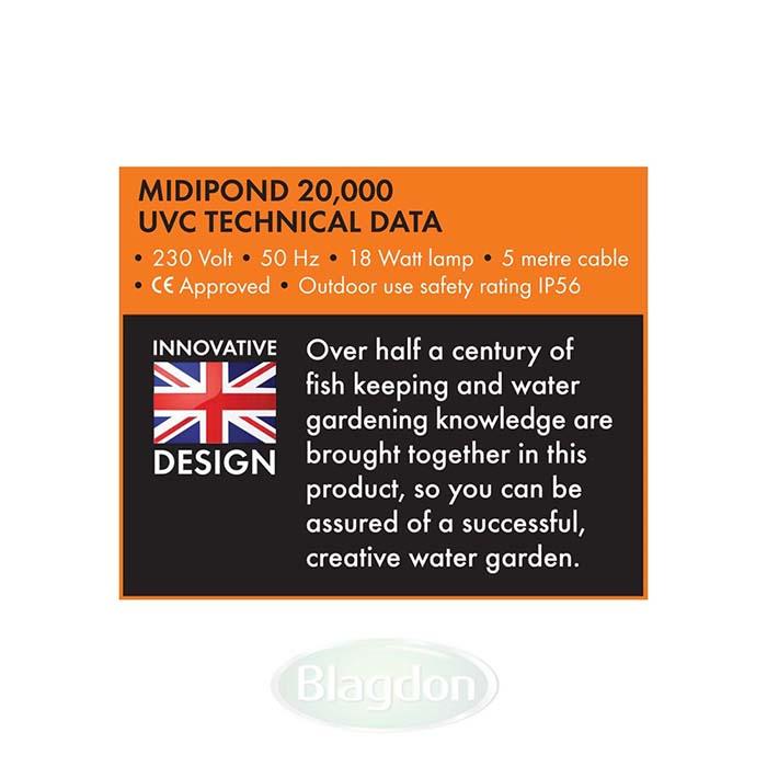 Blagdon Midipond Box Filter 20000 with 18W UV