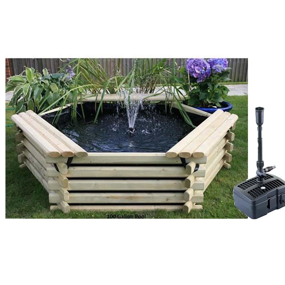 Norlog 100 Gallon Pond with All in One UV Filter Pump