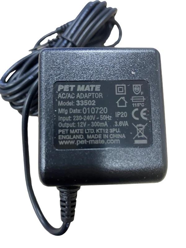 Pet Mate Cat and Dog 12V Power Supply for Water Fountains