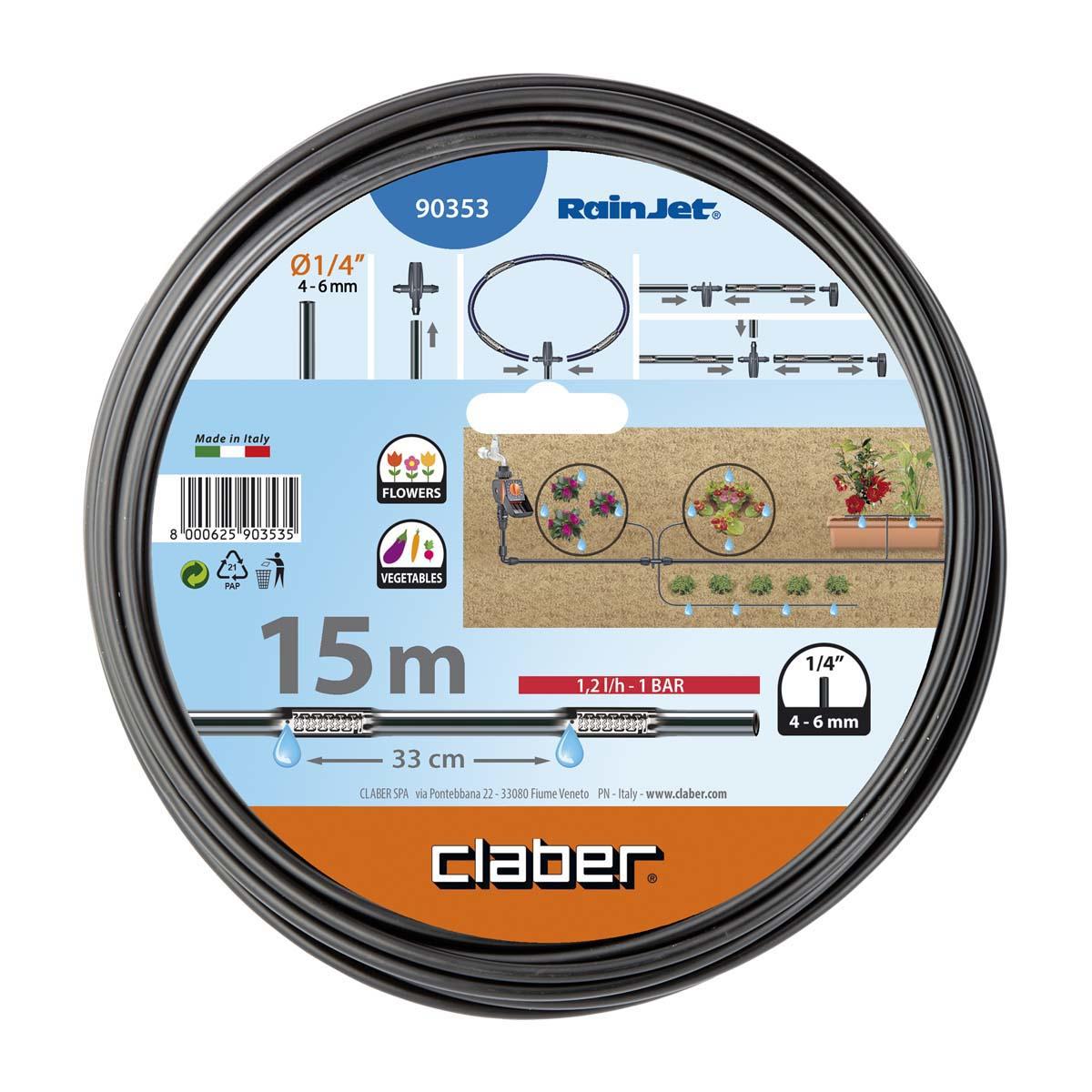 Claber 4mm Micro Drip Line 15M - 90353