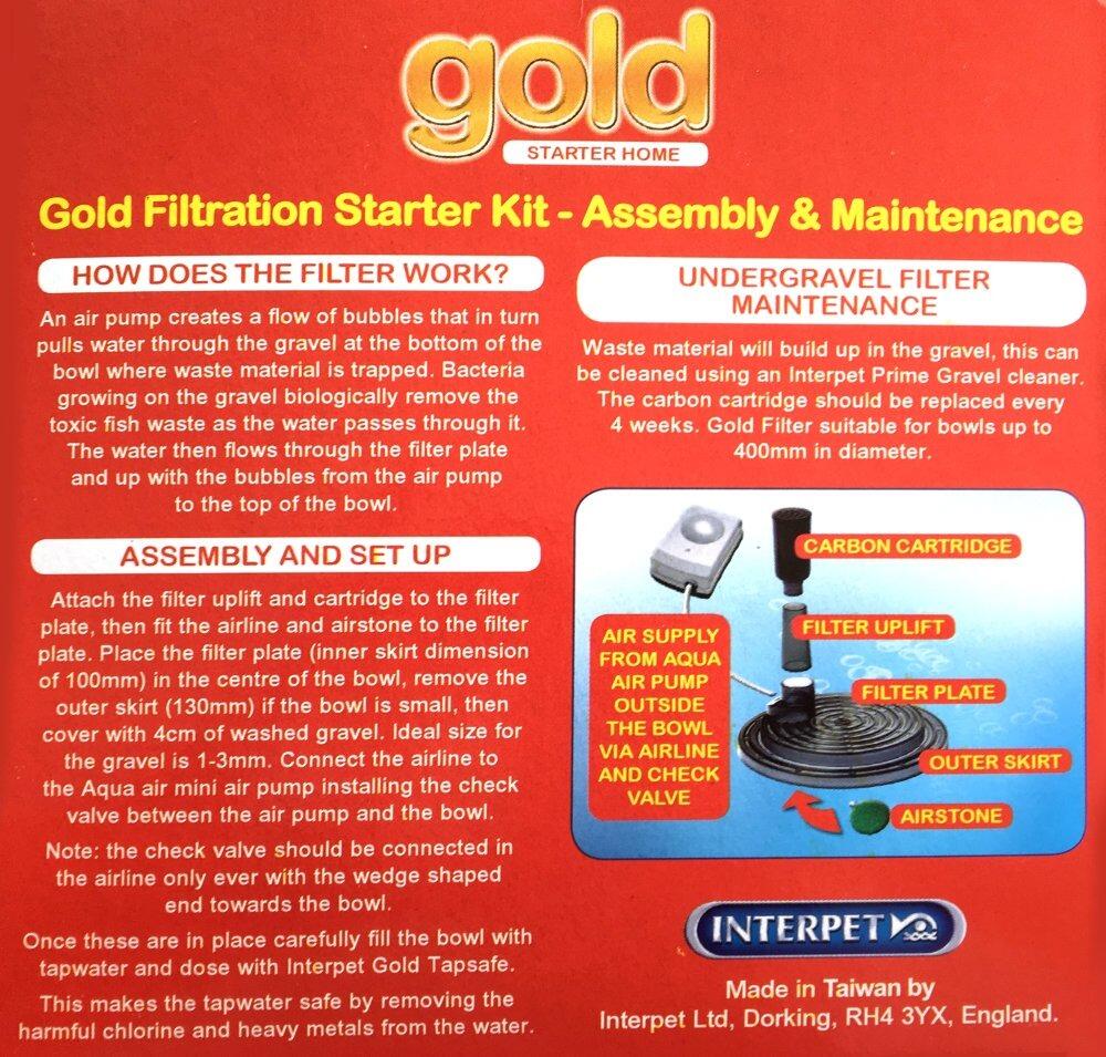 Interpet Gold Fish Bowl Filter Kit