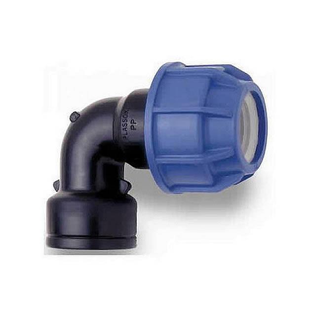MDPE elbow connector with female thread