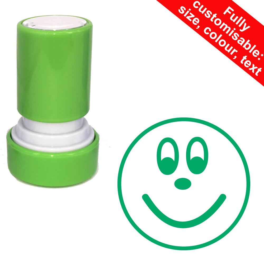 Teacher Stamps | Smiley Face / Emoji School Stamp Reinkable 22mm ...