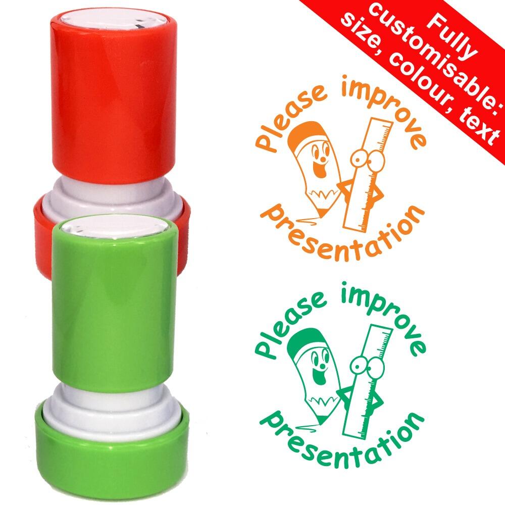 School Stampers | Please improve presentation Teacher Stamp - 22mm