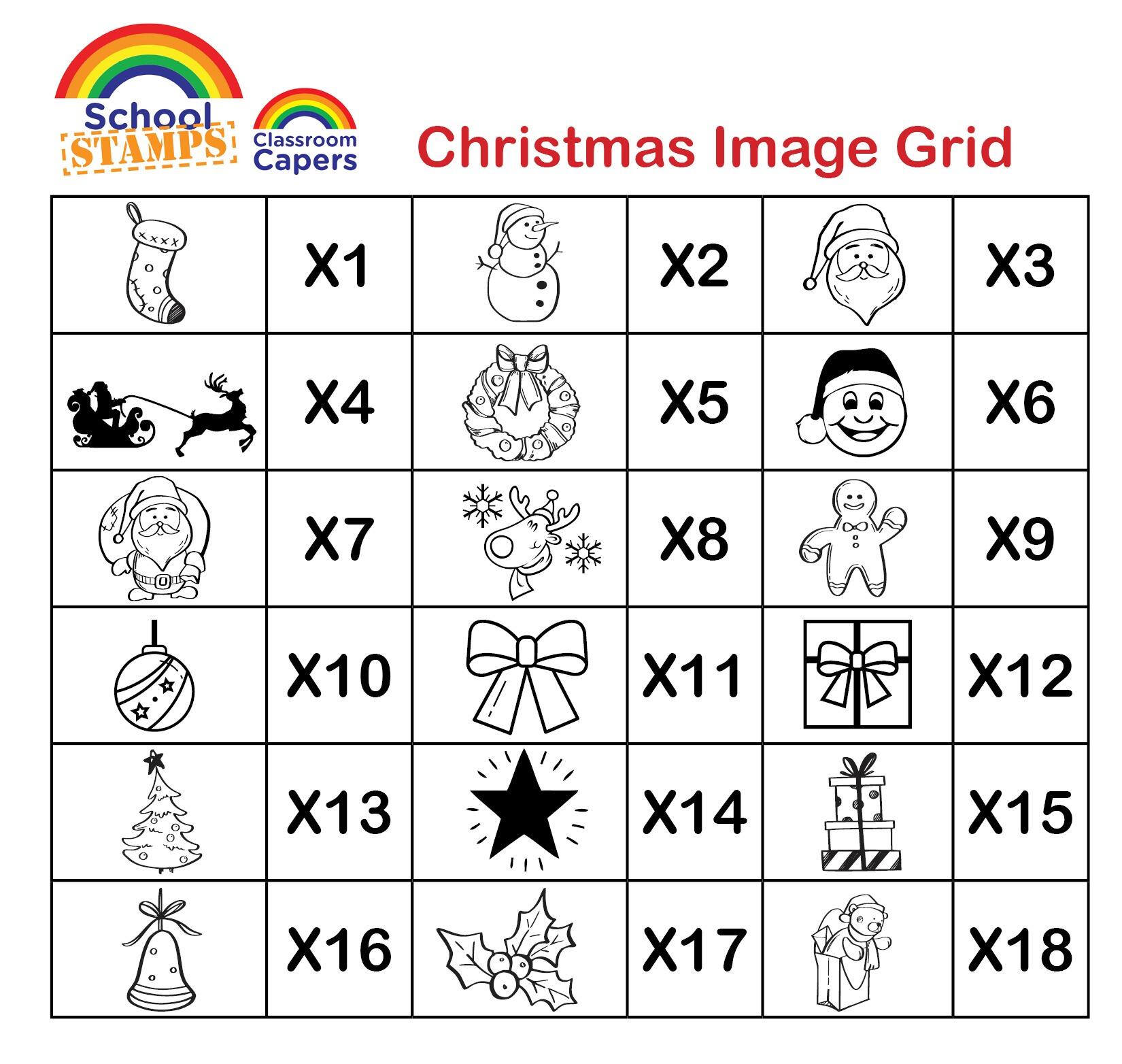 Christmas Stampers | Christmas Personalised Craft / Teacher Stamp - Image Choice