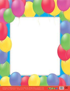 Wipe Off Posters | Reusable Balloons Design Whiteboard Poster for Notices / Messages