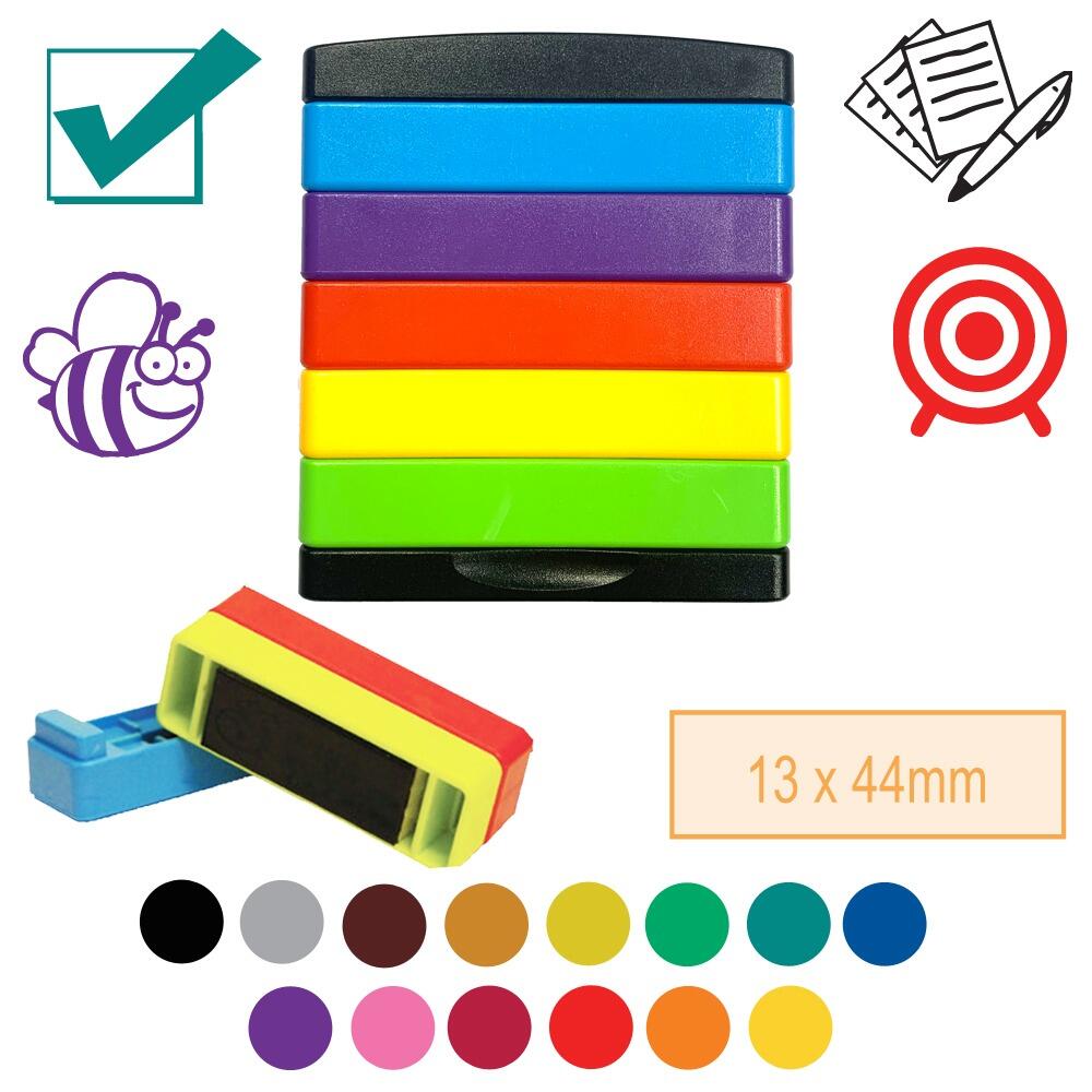 School Custom Stamps | Personalised/Custom Self-Inking Stakz, 5 Layer ...