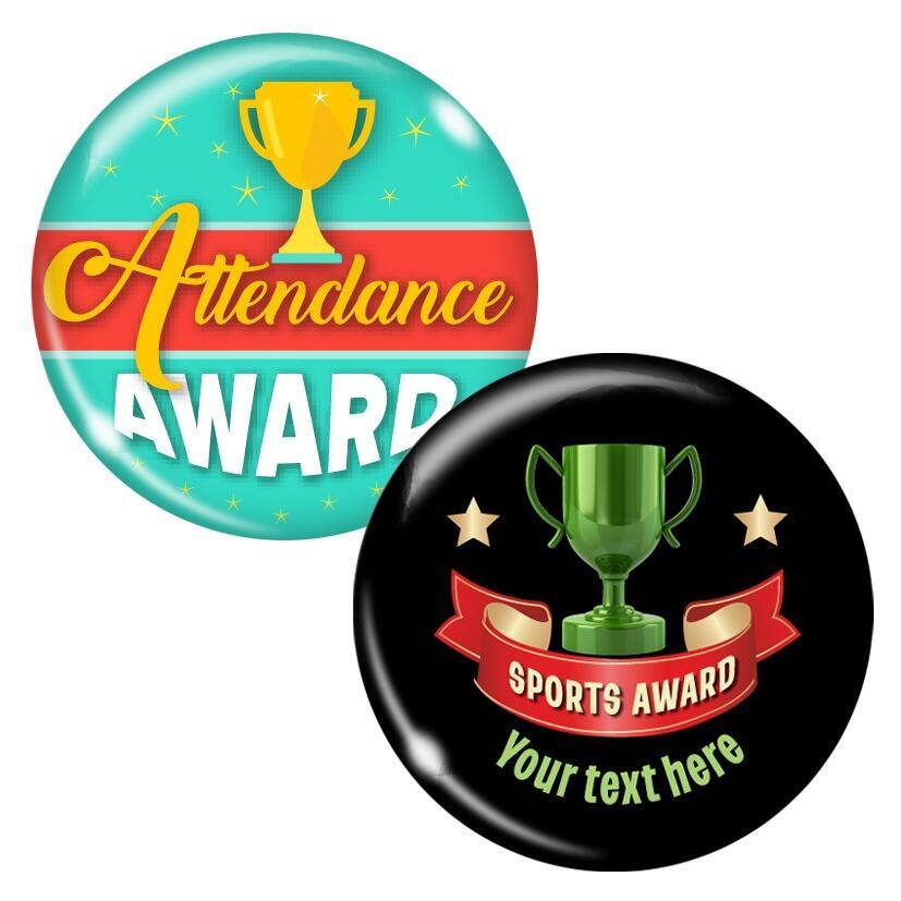 Low Cost Pin Badges | Great Value School/Popular Design Badges. Personalisation Options. UK Made