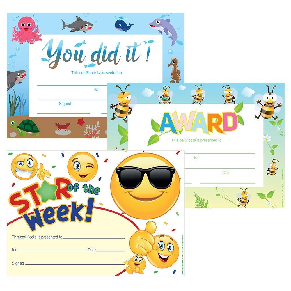 Class Certificates | Colourful A5 certificates for a range of class awards and subject achievements