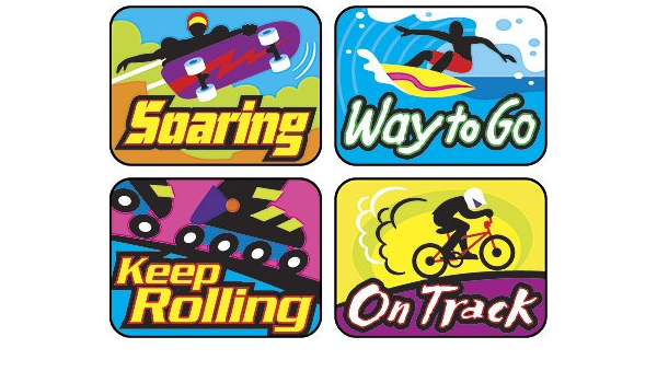 Reward Stickers | 100 x Large Cool Moves Sports Reward Stickers (T47147)