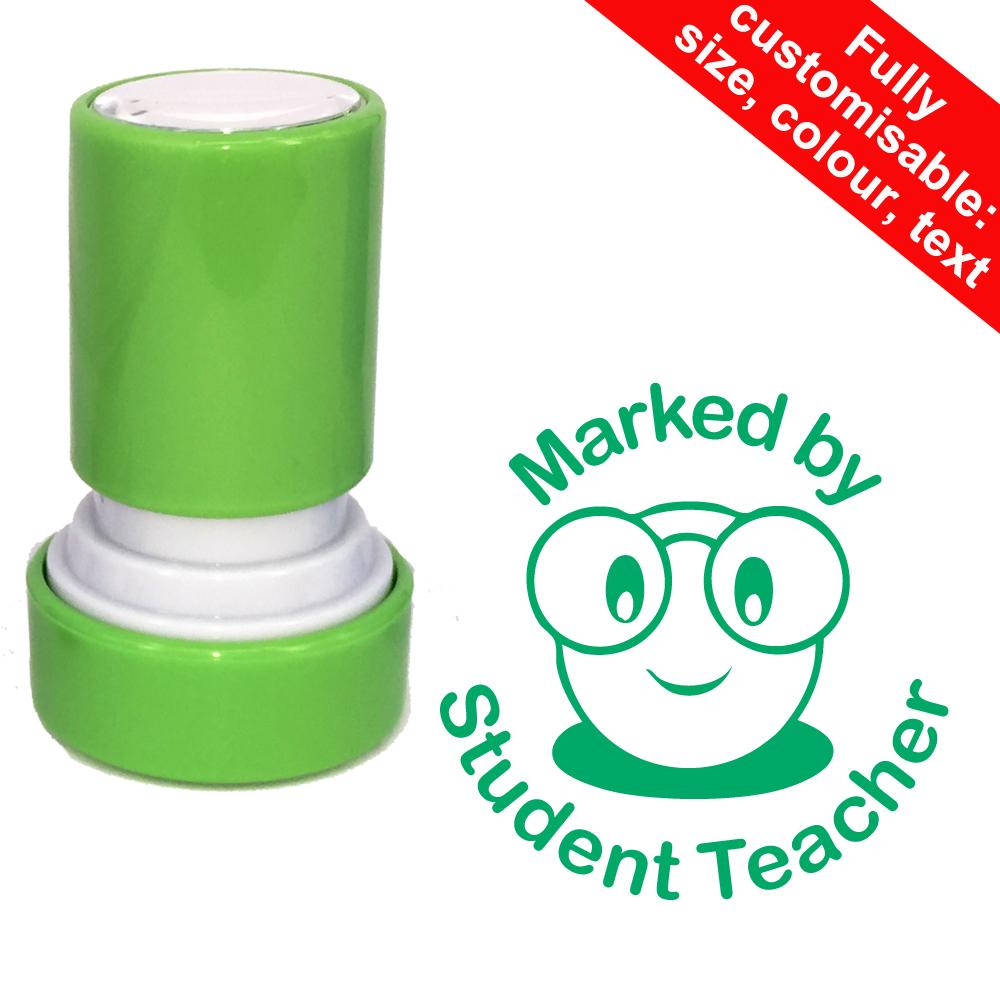 Teacher Stamps | Marked by Student Teacher Stamper. Reinkable, 22mm ...