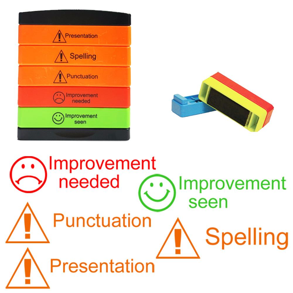 Layer Teacher Stampers | Warning: Presentation, Spelling, Punctuation, Improvement Needed/Seen Stakz 5 Layer Teacher Stamp