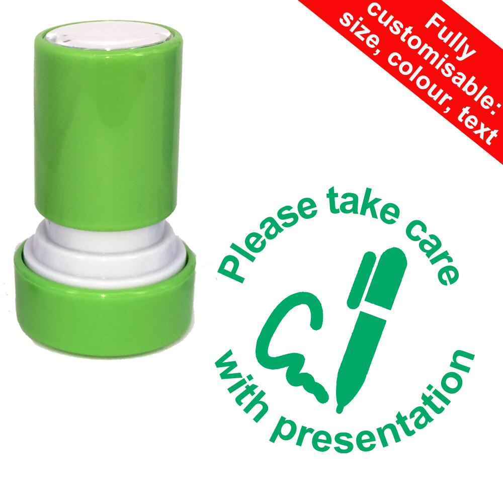 Teacher Stamps | Please take care with presentation Teacher Stamp