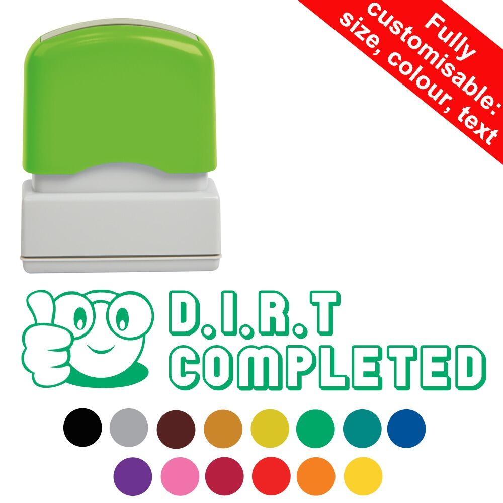 Teacher Stamps | D.I.R.T Completed Self-inking School Stamp. Quantity ...