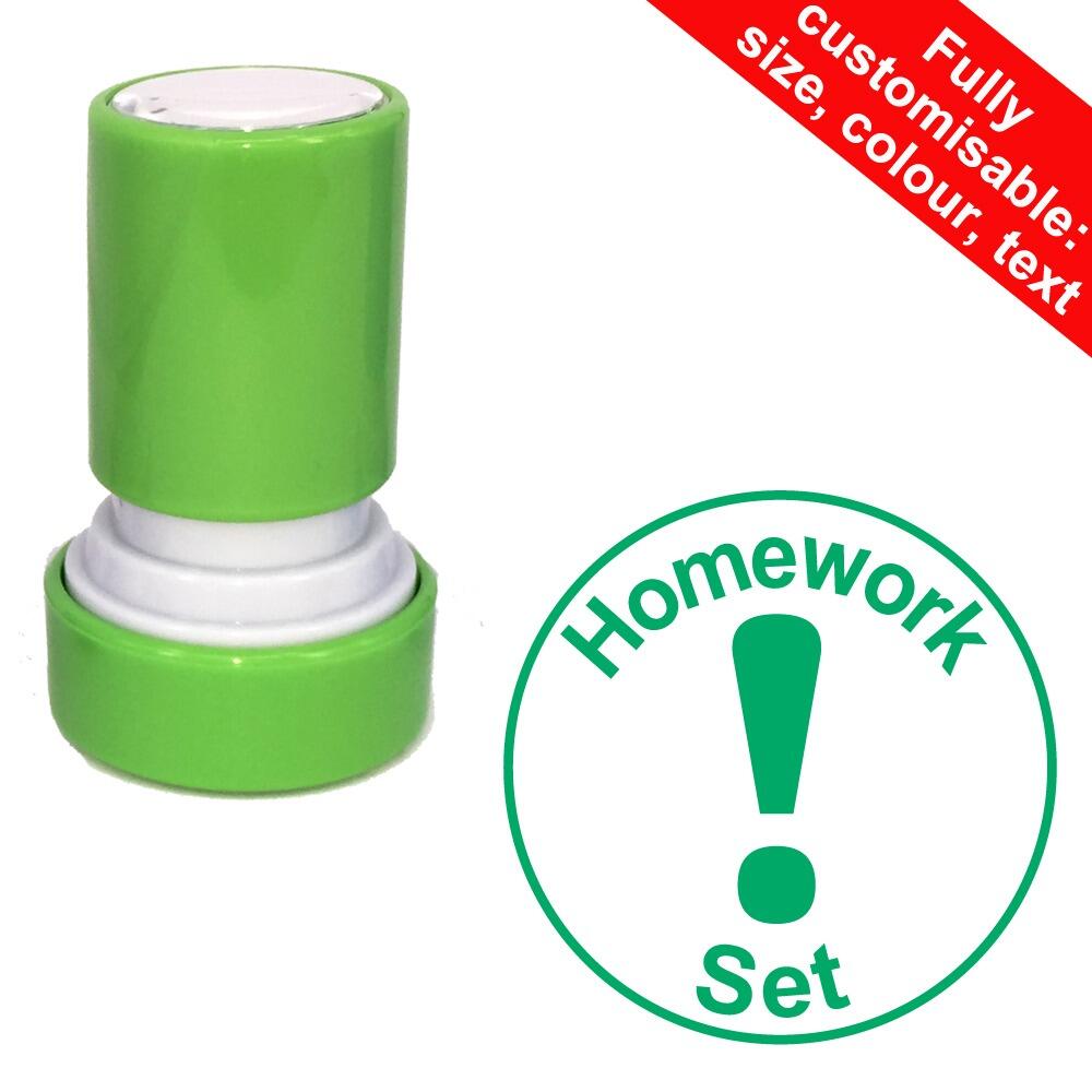 Teacher Stamps | Homework set Self-inking Stamp for Marking