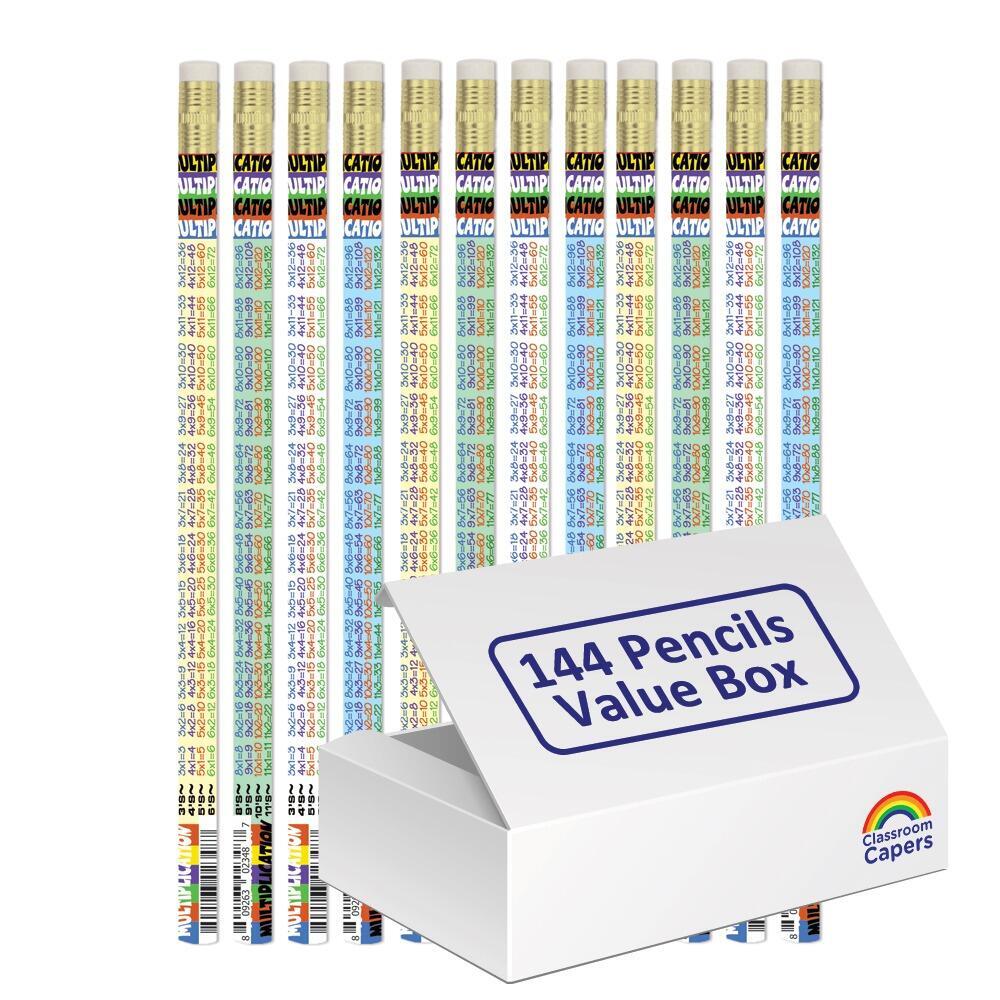 Bulk Kids Pencils | 144 x Multiplication Tables Pencils