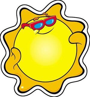 Classroom Display Card Cutouts | Happy Sun - 36 Small Cut Out Cards.