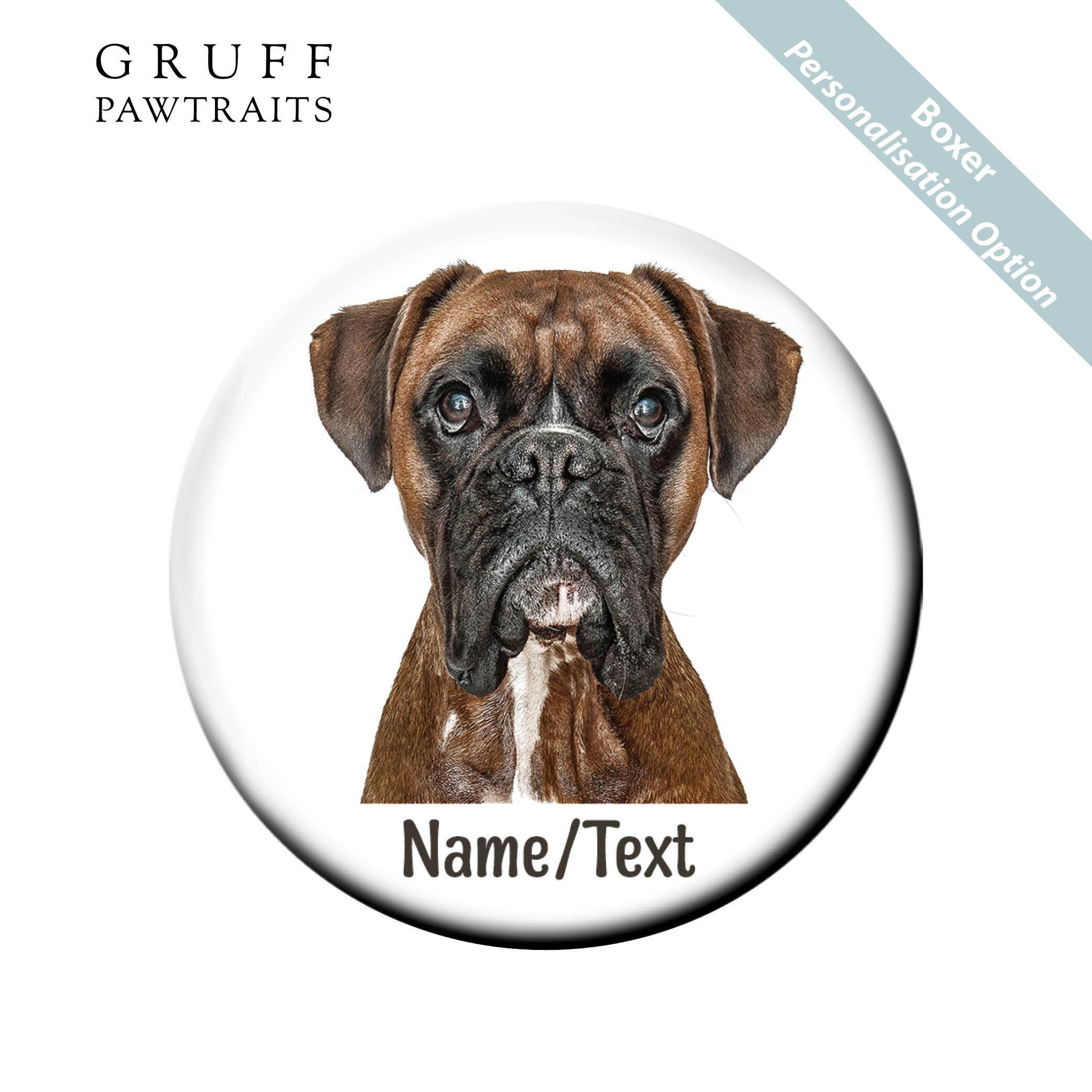 Bulk Dog Fridge Magnet Gifts | Personalised Boxer Dog Fridge Magnets - Gruff Pawtraits. Trade