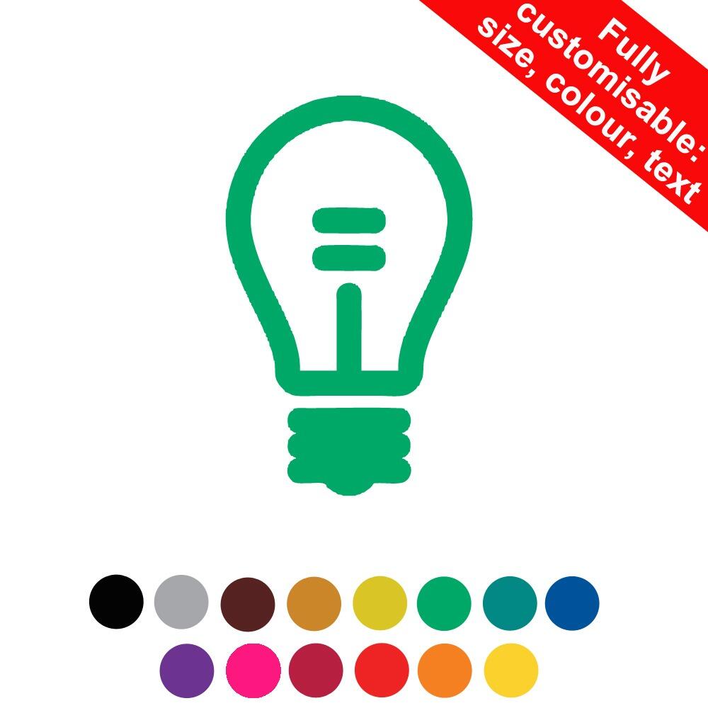 Self-inking Teacher Stamps | Lightbulb Image Personalised Teacher Stamp - 22mm
