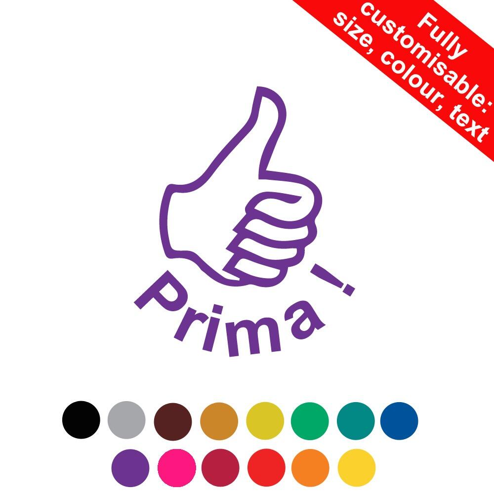 Self-inking Teacher Stamps | Prima! German Language Personalised Teacher Stamp - 22mm