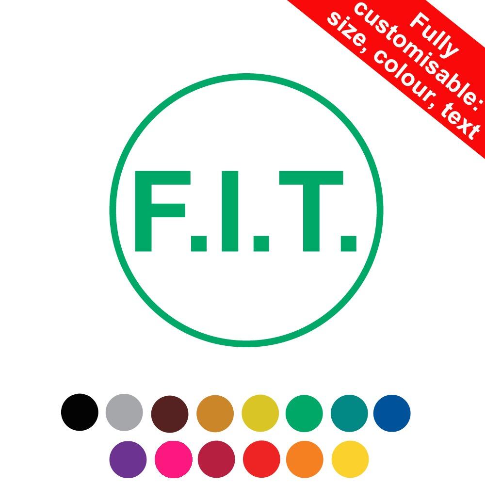 Self-inking Teacher Stamps | F.I.T. (FIT-Focused Improvement Time) Personalised Teacher Stamp - 22mm