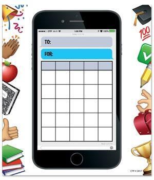 Reward Chart Pad | Smart Phone Fun Reward Chart Pad - 36 Sheet Pad for School / Home Learning