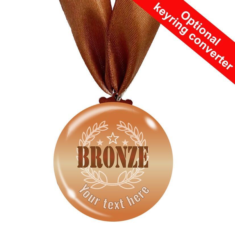 Custom Medals | Low Cost Bronze Design Sports Day / Winner Award Personalised Medals. UK Made