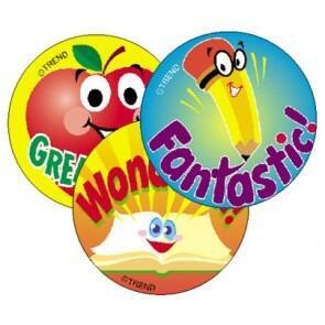 Smelly Stickers | 60 x School Time Scratch n Sniff Stickers (Apple Scented).