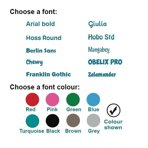 Bulk Custom Dog Fridge Magnets | Font and Font Colour Options for Custom Fridge Magnets/UK Designed and Made