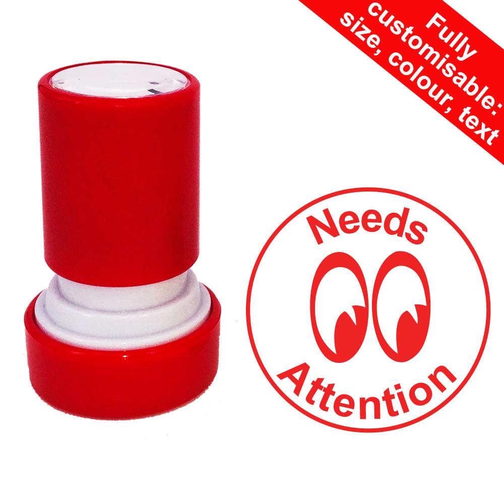 School Stampers | Needs Attention Teacher Stamp - 22mm^