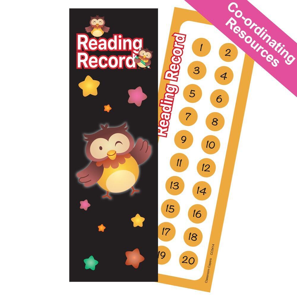 Reading Charts | Owl Classmates, Clever Reading Record/Chart Bookmarks. Class Value Pack.
