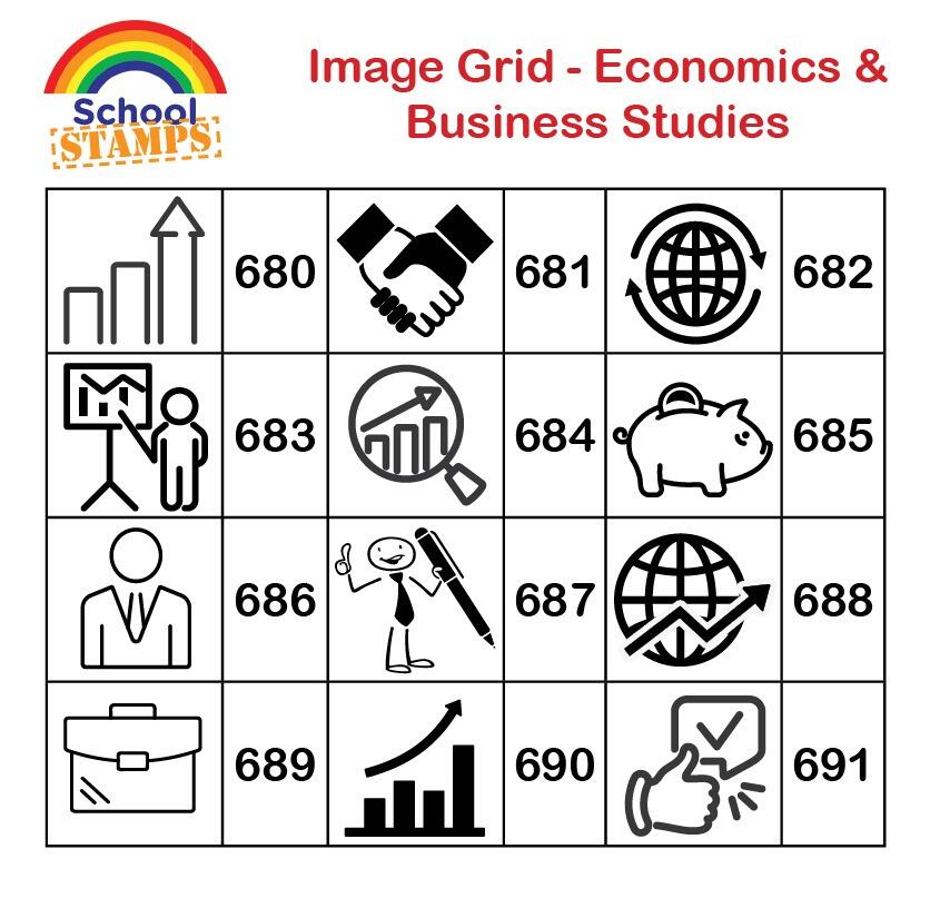 Custom Stamps | Personalised Business Studies/Economics Teacher Self-Inking Stamp. Custom Image Options