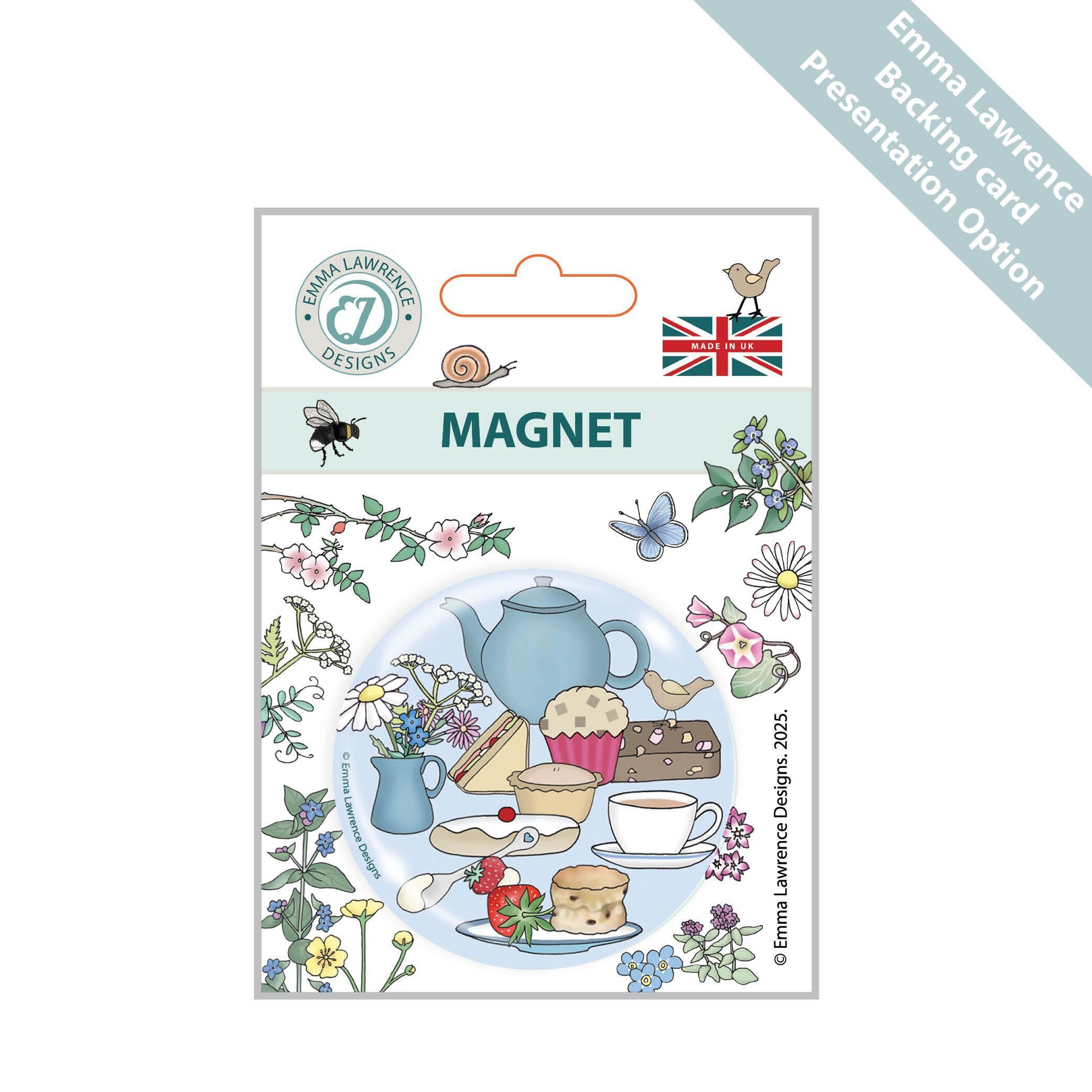 Custom Fridge Magnet | Tea Room/Cafe Collection, Emma Lawrence Designs. Retail/Trade. Presentation Option
