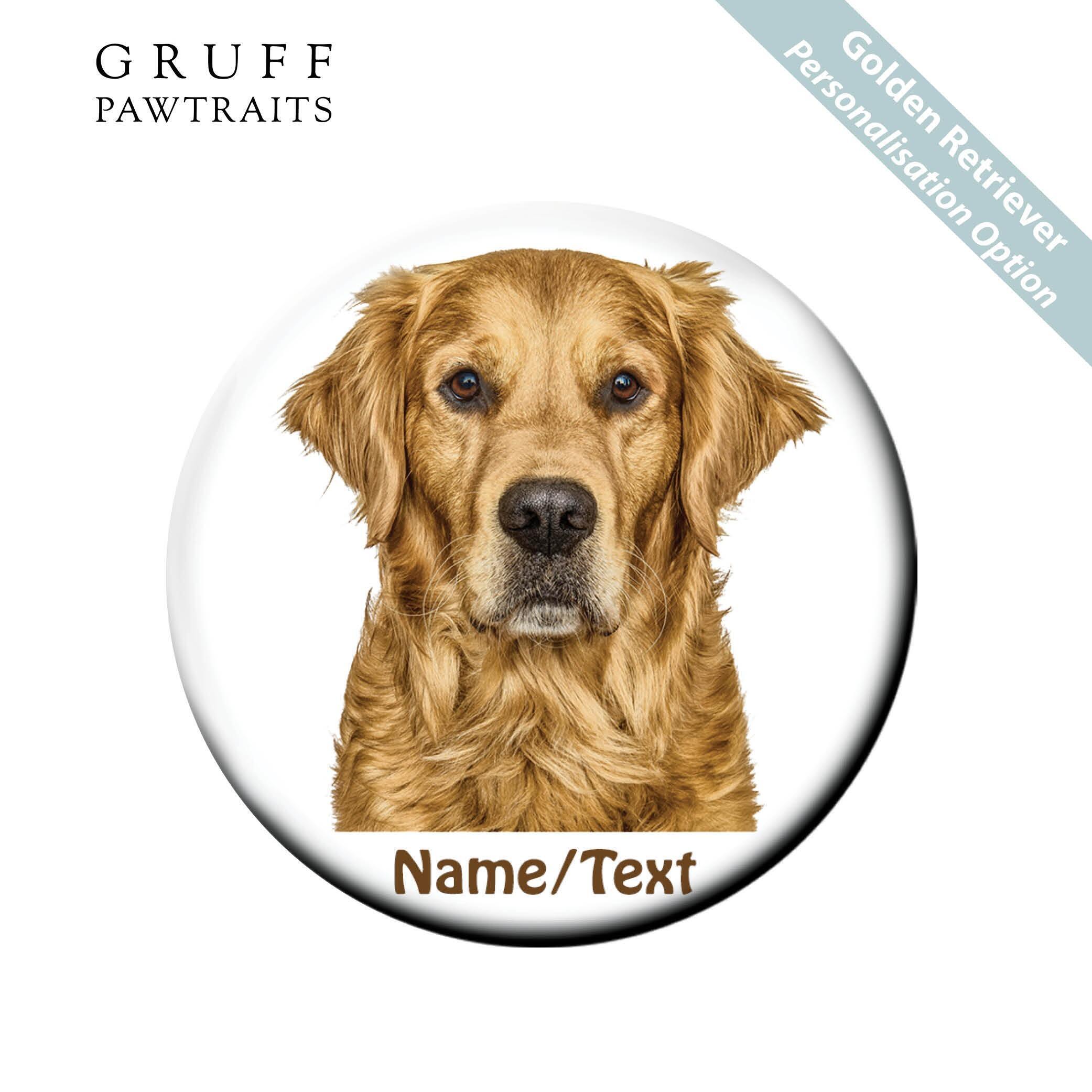Bulk Dog Fridge Magnet Gifts | Personalised Golden Retriever Fridge Magnets - Gruff Pawtraits. Trade