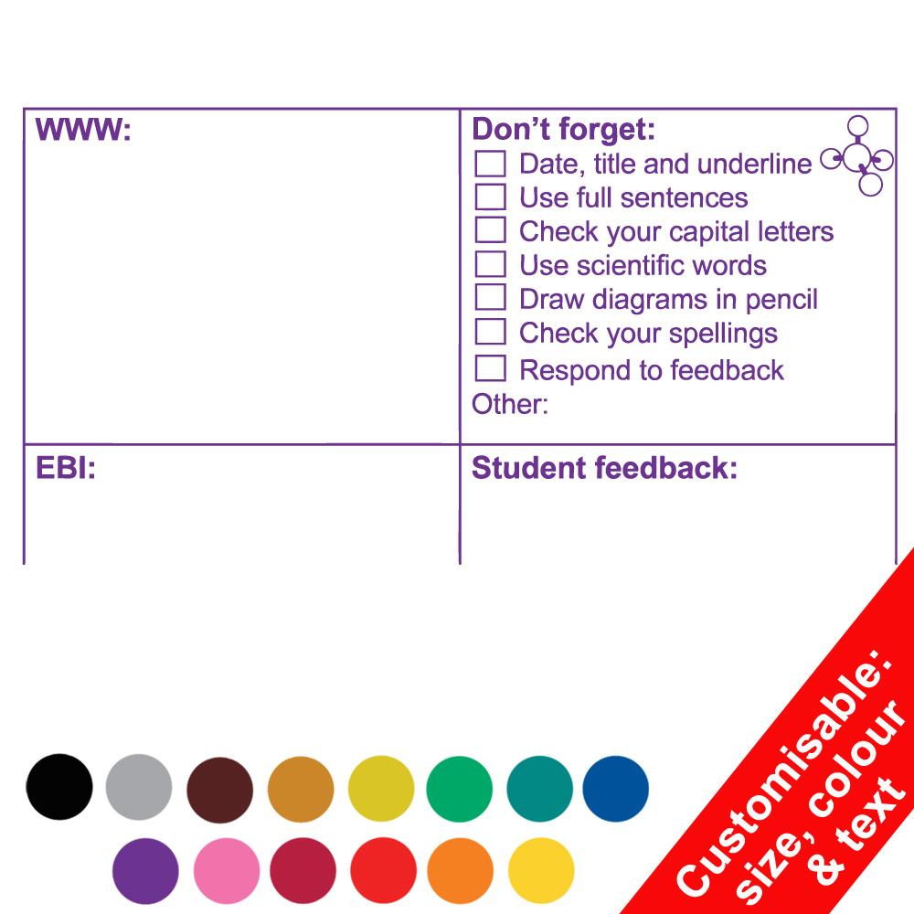 Large Self-inking Teacher Stamps | Science Presentation, Grammar, Feedback