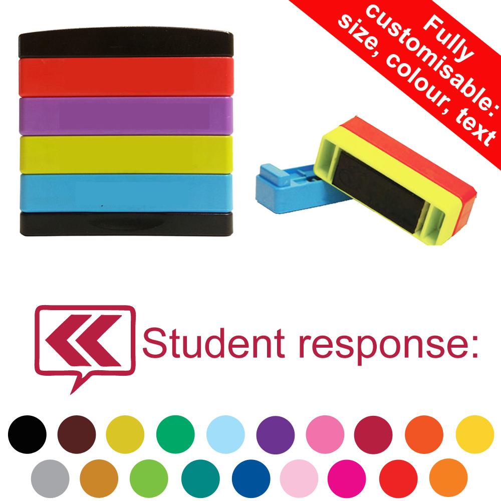 Teacher Stampers | Student Response: Stakz Customisable Layer Teacher Stamp - 44x14mm