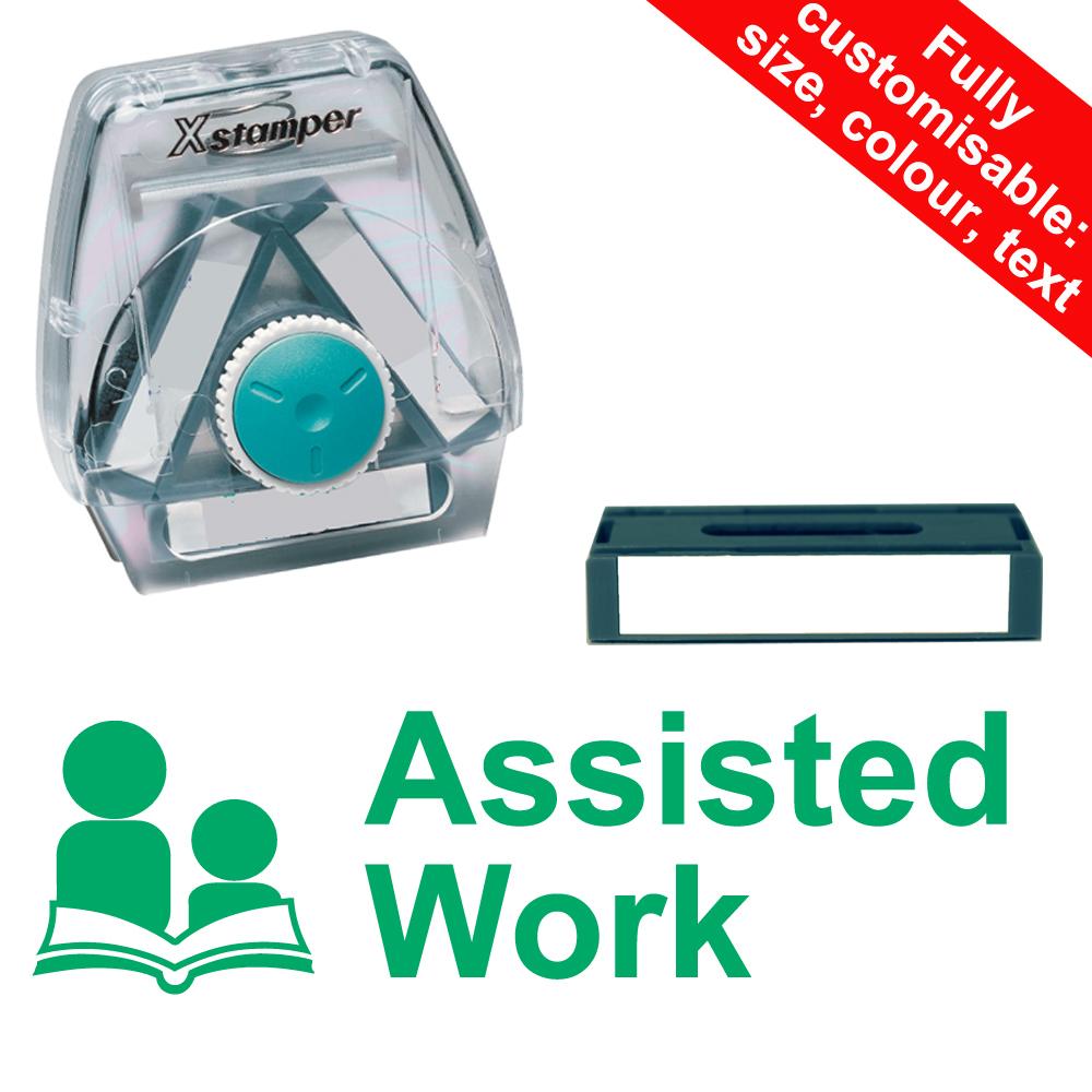 Teacher Stampers | Assisted Work - 3-in-1 Twist N Stamp Brick - 40x14mm