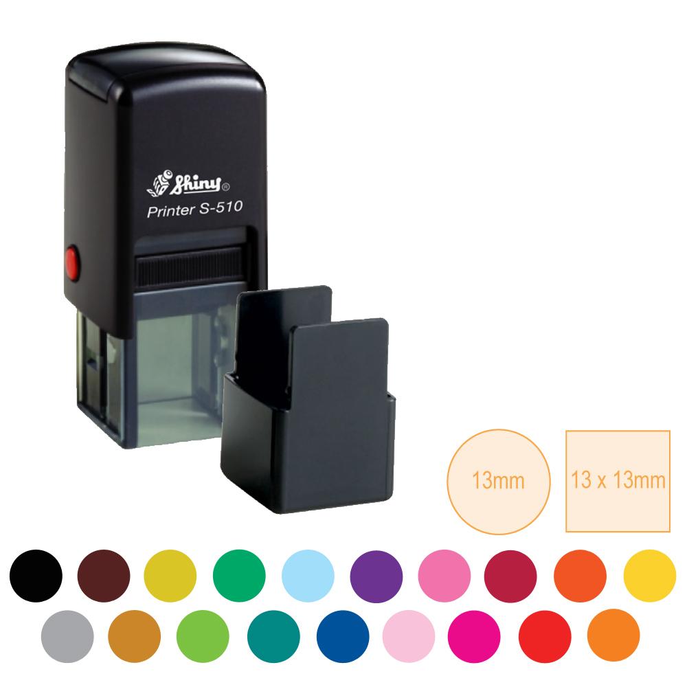 Custom Small Loyalty Stampers | Small Square/Round Custom School Rubber Stamp