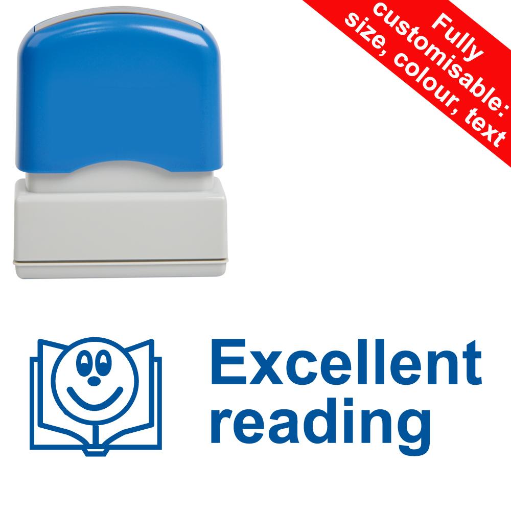 School Stamps | Excellent reading Teacher Stamp - 39x10mm