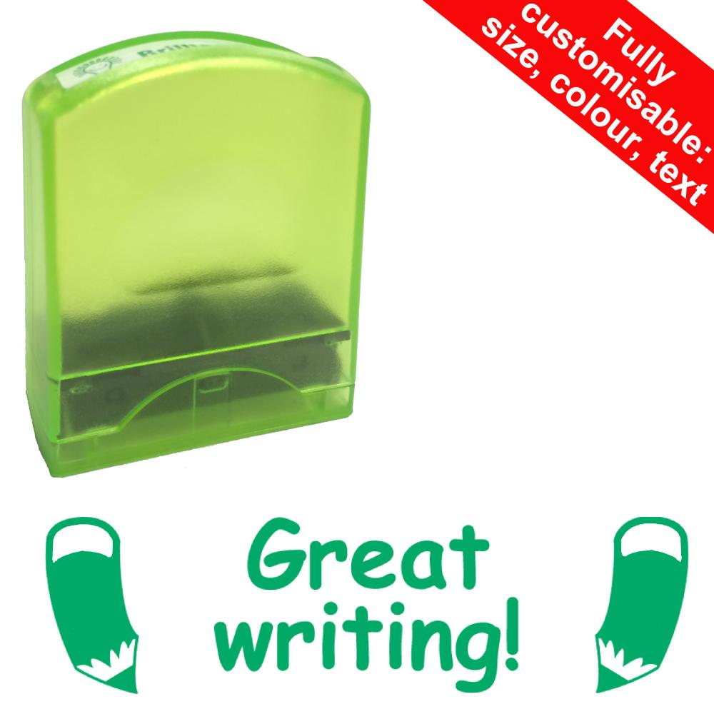 School Stamps | Great writing! Teacher Stamp - 33x12mm