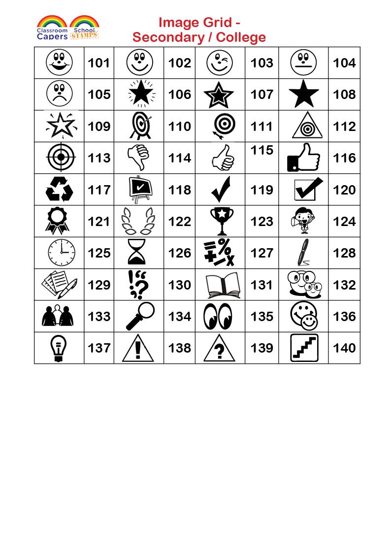 Image Grid - Custom Layer Multi-stamp | Stakz 5 Layer Custom School Stamp - Rectangle 13x44mm