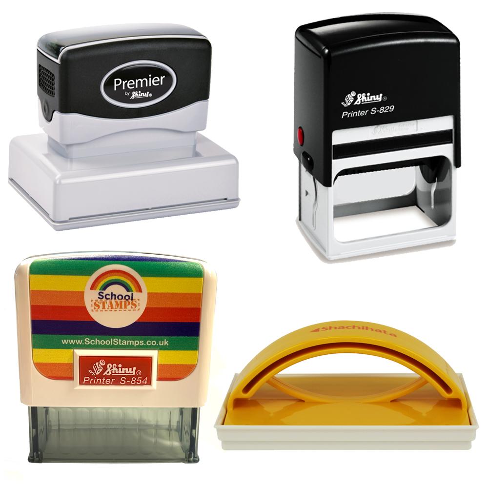 Custom Stampers | Medium Size Round/Square Self-inking Stampers for Personalised/ Bespoke Designs in Schools / Business