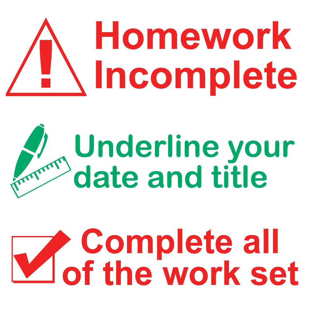 Teacher Stampers | Warning / Reminder Message 3in1 Twist n Stamp Stampers for Teacher Marking