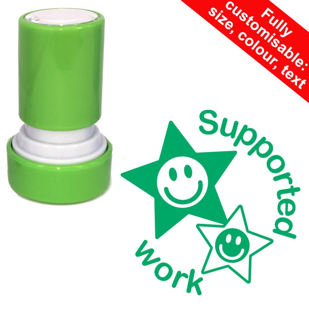 Teacher Stamps | Supported work Teacher Stamp