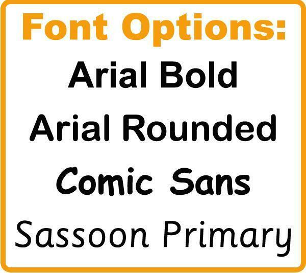 Personalised Teacher Stamps | Custom Stamp Text Font Options