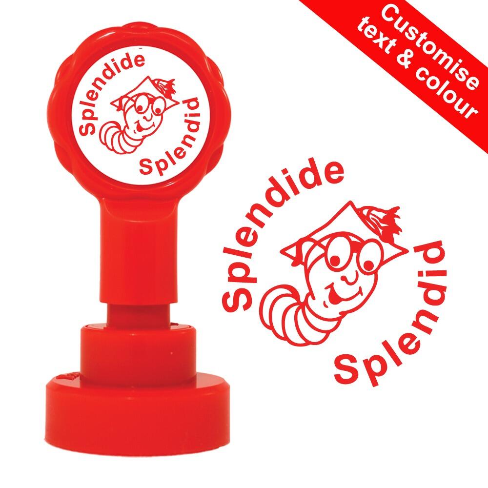 Self-inking Teacher Stamps | Splendide / Splendid Bilingual French Teacher Stamp - 22mm